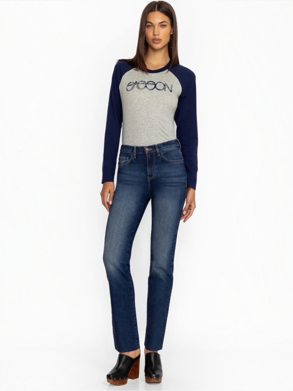 Johnny Was Sassoon Sancere Straight Leg Women’s Jeans Denim Blue Size 25 NEW